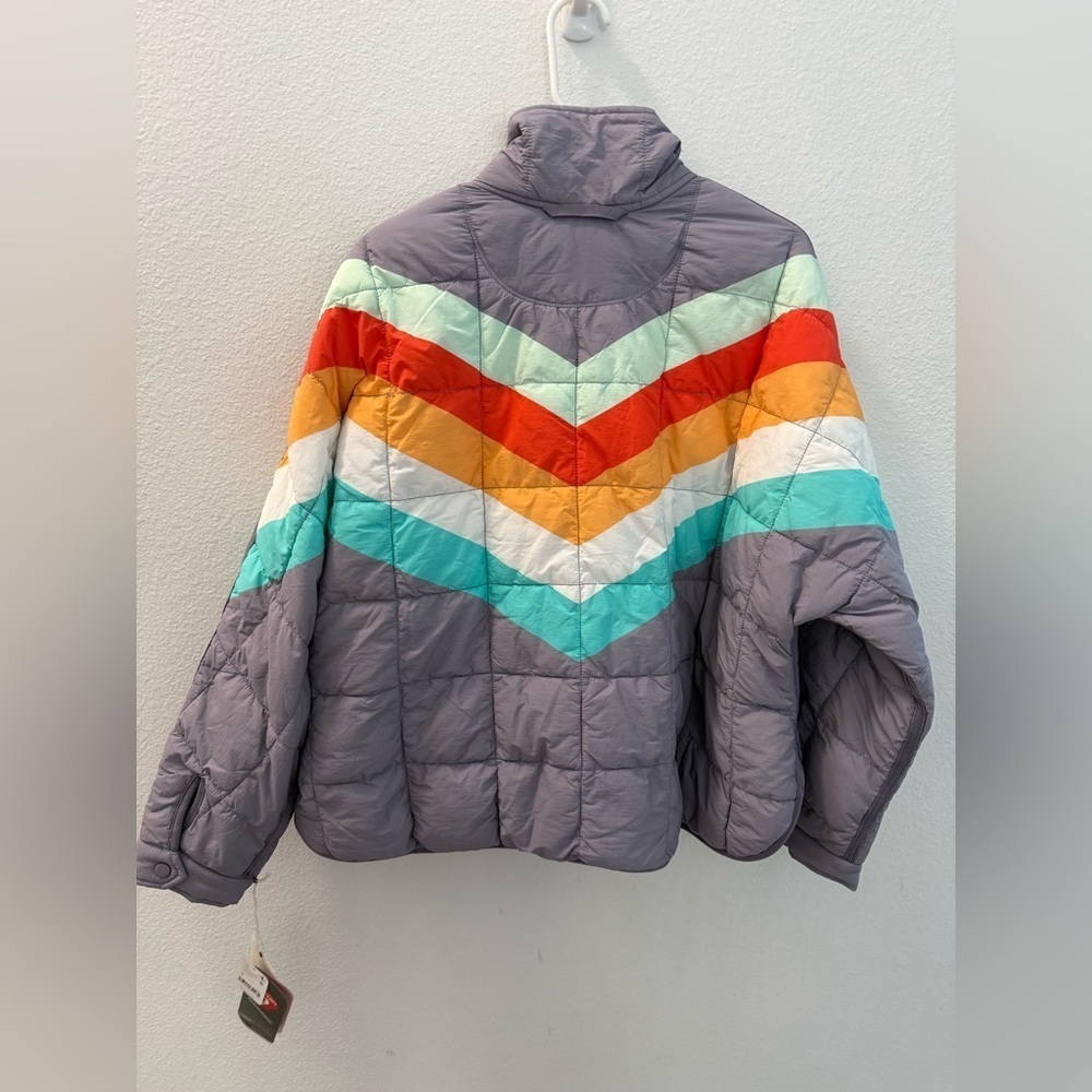 NWT Free People Pippa Printed Packable Puffer Jacket size M - Picture 3 of 5